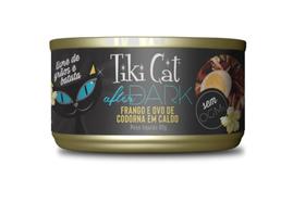 Ração Úmida Tiki Cat After Dark Frango e Ovo de Codorna em Caldo 80G