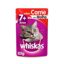 Ração Úmida Whiskas Para Gatos Adultos Carne ao Molho - 85g - 1 unidade