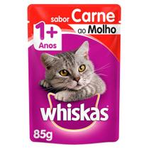 Ração Úmida Whiskas Sachê Carne ao Molho para Gatos Adultos - 85 g