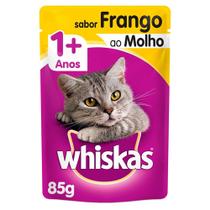 Ração Úmida Whiskas Sachê Frango ao Molho para Gatos Adultos - 85 g