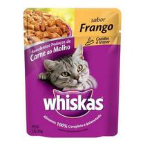 Ração Úmida Whiskas Sachê para Gatos Adultos sabor Frango ao Molho 85g - PADRAO