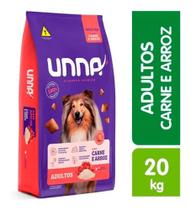 Ração Unna P/ Cães Adultos Sabor Carne E Arroz 20kg