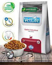Ração Vet Life Natural Feline Gastro-Intestinal para Gatos Adultos com Dificuldades Digestórias - 400Gr