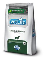 Ração Vet Life Natural Obesity Diabetic Cães Adultos - 2kg