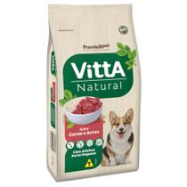 Ração Vitta Natural Cães Adultos Porte Pequeno Carne & Arroz 15kg