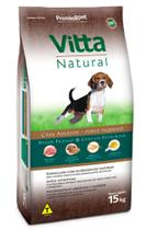 Ração Vitta Natural para Cães Adultos de Pequeno Porte Sabor Frango e Cereais Integrais - 15kg - PremieR Pet