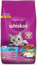 Ração whiskas 10 kg gatos adultos sabor peixe