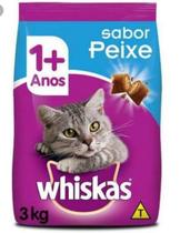 Ração Whiskas 3Kg Gatos Adultos Sabor Peixe