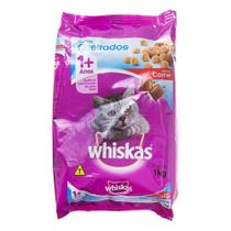 Ração Whiskas Adultos Castrados Sabor Carne 1Kg