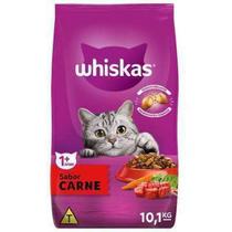 Racao whiskas carne 10kg gatos