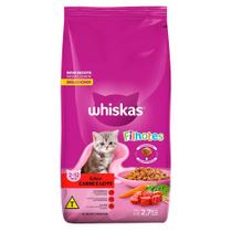 Ração Whiskas Carne e Leite para Gatos Filhotes - 2,7 Kg