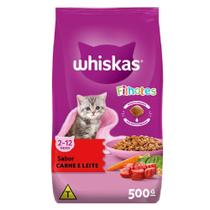 Ração Whiskas Carne e Leite para Gatos Filhotes - 500 g