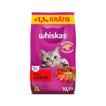 Ração Whiskas Carne Gatos Adultos Leve 10,1Kg Pague 9Kg