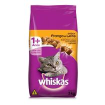 Ração Whiskas Frango e Leite para Gatos Adultos