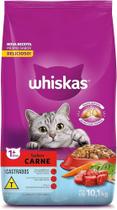 Ração Whiskas Gatos Castrados Carne 10,1Kg