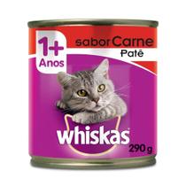 Ração Whiskas Lata Patê de Carne - 290 g