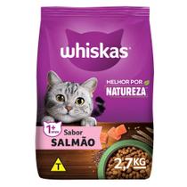 Ração Whiskas Melhor Por Natureza Salmão Gatos Adultos - 2,7 Kg