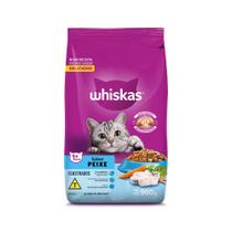 Ração Whiskas para Gatos Adultos Castrados Sabor Peixe 500g