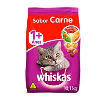 Ração Whiskas para Gatos Adultos Sabor Carne - 10,1Kg