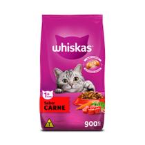 Ração Whiskas para Gatos Adultos Sabor Carne - 900g