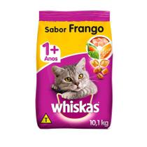 Ração Whiskas para Gatos Adultos Sabor Frango - 10,1Kg