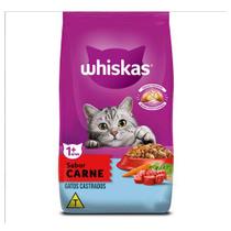 Ração Whiskas para Gatos Castrados Sabor Carne