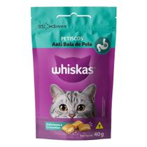 Ração Whiskas Snacks Anti Bola Pelo 80g Ração Whiskas Snacks Anti Bola Pelo 80g