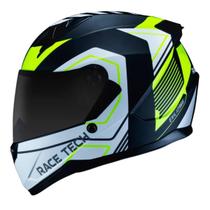 Race tech capacete sector exilio matte blk/yellow