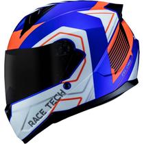 Race tech capacete sector exilio matte blu/orange 62/xl