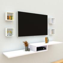 Rack 05 Pçs Suspenso Para Sala Tv - Compmovel Rack 05 Pçs Suspenso Para Sala Tv - Compmovel