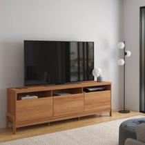 Rack 1.9 Elegance para TV até 75 polegadas 1 Porta 2 Gavetas Jequitibá - Lukaliam