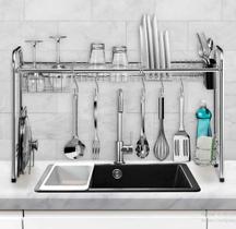 Rack 11 Organizador De Pia Cromado / Escorredor Suspenso 4208 Rack 11 Organizador De Pia Cromado / Escorredor Suspenso 4208