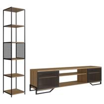 Rack 180 Cm 2 PT Estante Prateleira Industrial 27X23 Mell Preto PP Rack 180 Cm 2 PT Estante Prateleira Industrial 27X23 Mell Preto PP