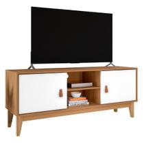 Rack 2 Portas para TVs de 40 Polegadas Weston Cedro Branco - Mais de Casa