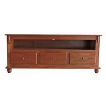 Rack 3 Gavetas com Nicho e Tampo de Madeira - M550501