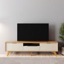 Rack 3 Gavetas Moderno Viena-Naturale/Off White Mavau