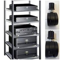 Rack Airon HT 50.03 Black com Rodízios