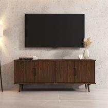 Rack Alto TV 65 Sala 4 portas 150 cm Moderno Cor Imbuia Tivoli