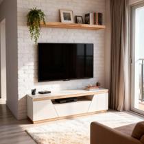 Rack Angular Com Rodapé Para Sala Tv Até 65 Poleagadas Home Rack Angular Com Rodapé Para Sala Tv Até 65 Poleagadas Home