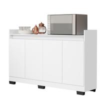 Rack Aparador Buffet Cantinho Café Retrô 4 Portas Ryzen