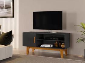 Rack aparador sala p/tv ate 42 com pés -carmolar