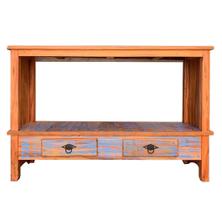 Rack Aparador Santana 1,2M 2 Gavetas Madeira Maciça Pátina