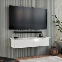 Rack Aparador Suspenso Branco - EJ Móveis