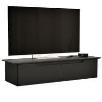 Rack Aparador Suspenso Flex Com 2 Portas Flop Preto