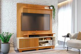 Rack Ares para TV de até 75 polegadas (COM PÉS) - Cinamomo / OFF WHITE - Madetec Rack Ares para TV de até 75 polegadas (COM PÉS) - Cinamomo / OFF WHITE - Madetec
