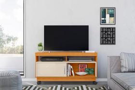 Rack Artur para TV de até 50 polegadas - Cinamomo / Off White - Madetec Rack Artur para TV de até 50 polegadas - Cinamomo / Off White - Madetec