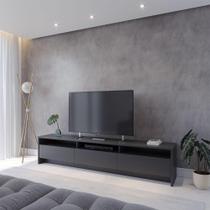 Rack Aspen 219 cm - Preto Fosco - Homedock Rack Aspen 219 cm - Preto Fosco - Homedock