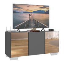 Rack Até 32 Polegadas Com Espelhos Mp1079 Grafite branco