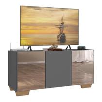 Rack Até 32 Polegadas Com Espelhos Mp1079 Grafite natural