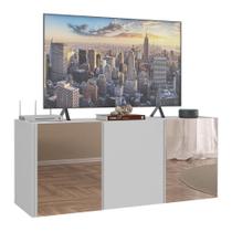 Rack Até 32 Polegadas Suspenso Com Espelhos Mp1077 Branco Branco